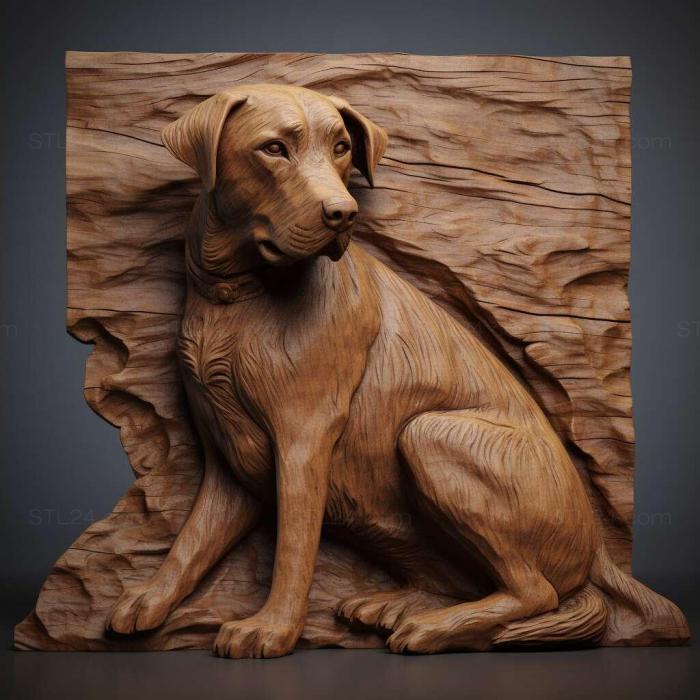 Nature and animals (st Stabihun dog 3, NATURE_3179) 3D models for cnc